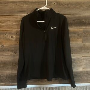 Nike Black Jacket with White Swoosh